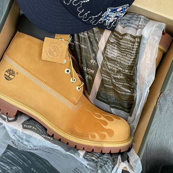 Mens Wheat Flame Timbs