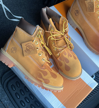 Mens Wheat Flame Timbs