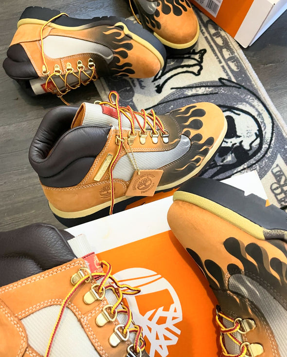 Kids Wheat Field Flame Timbs