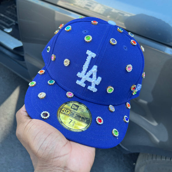 Rhinestone LA Dodgers Fitted